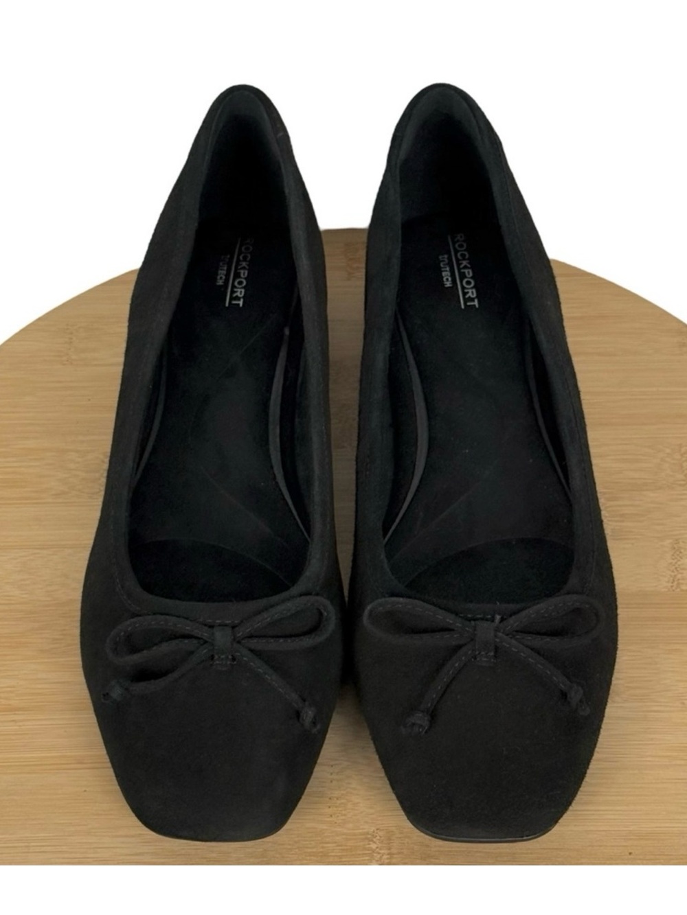 Rockport Sadie Black Suede Low Heel Flats 9M - Picture 2 of 8